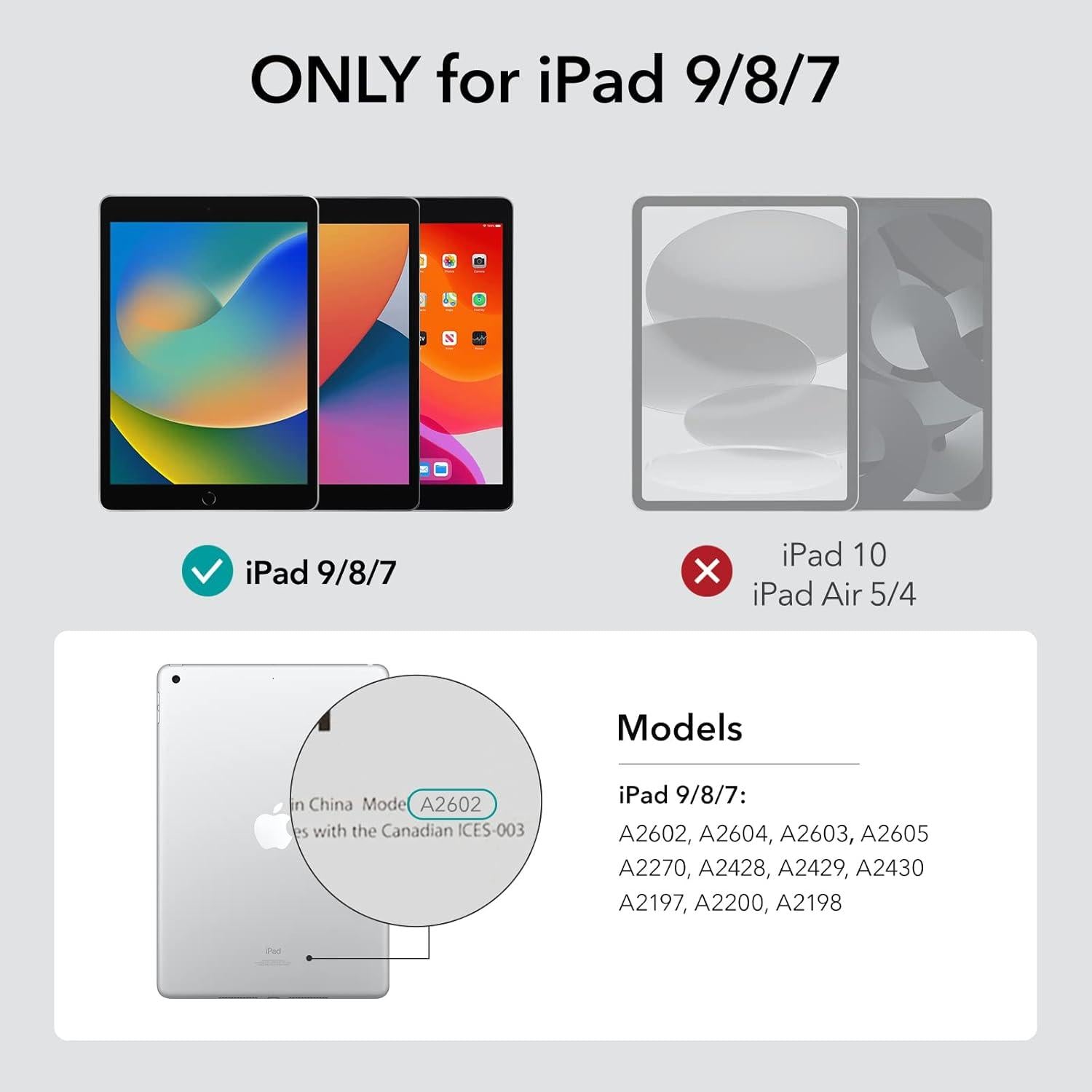 ESR iPad 9 Schutzfolie 2021 10,2 Zoll Displayschutz 2 Stück