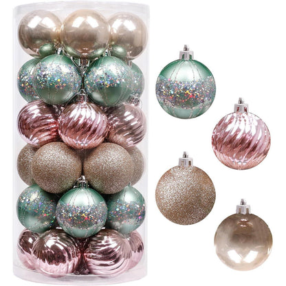 Weihnachtskugeln 30 Stücke 6CM Christbaumkugeln