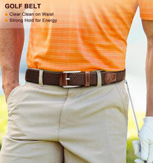 Herren Flechtgürtel Stretchgürtel Elastischer Golfgürtel