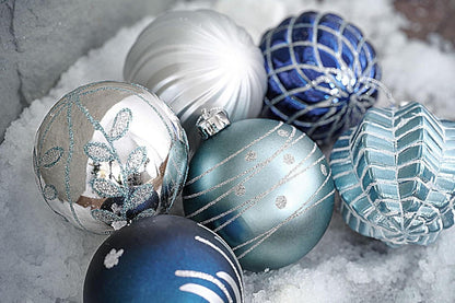 Weihnachtskugeln 16 Stücke 8CM Kunststoff Christbaumkugeln mit