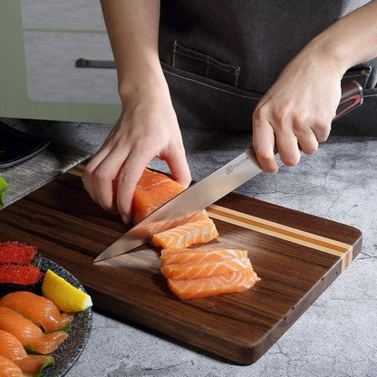 Premium Fleischmesser Küchenmesser 20 cm mit Holzgriff