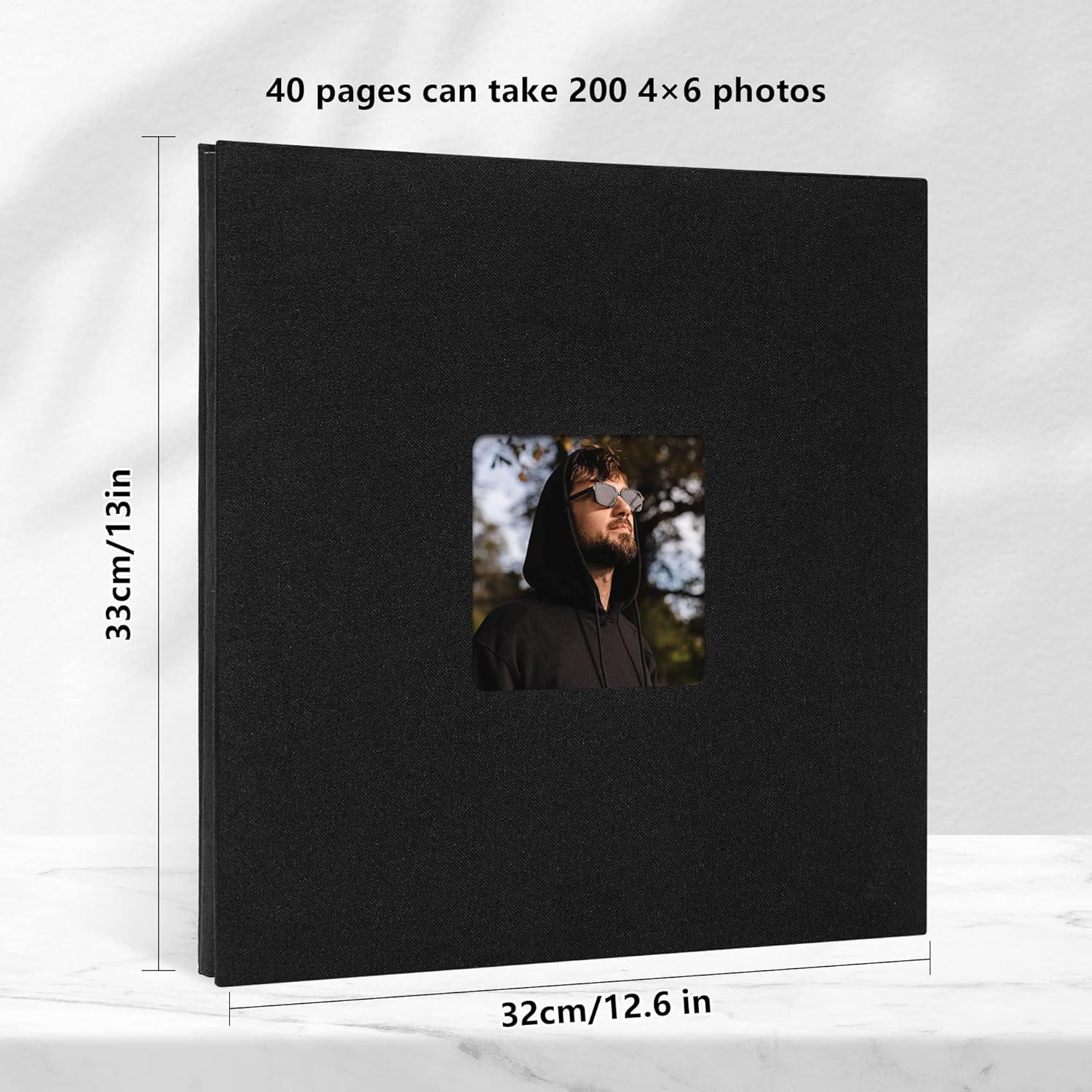 Großes selbstklebendes Fotoalbum für Hochzeit und Geburtstagsgeschenke