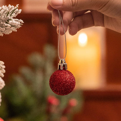 Valery Madelyn Weihnachtskugeln 49 stück: Christbaumschmuck Rot Grün