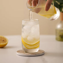 LIFVER Marmor Glas Untersetzer Set 6er Absorbierender