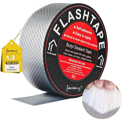 Wasserdichtes Butyl Klebeband 5cm x 5m für Reparaturen