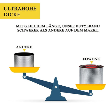Wasserdichtes Butyl Klebeband 5cm x 5m für Reparaturen