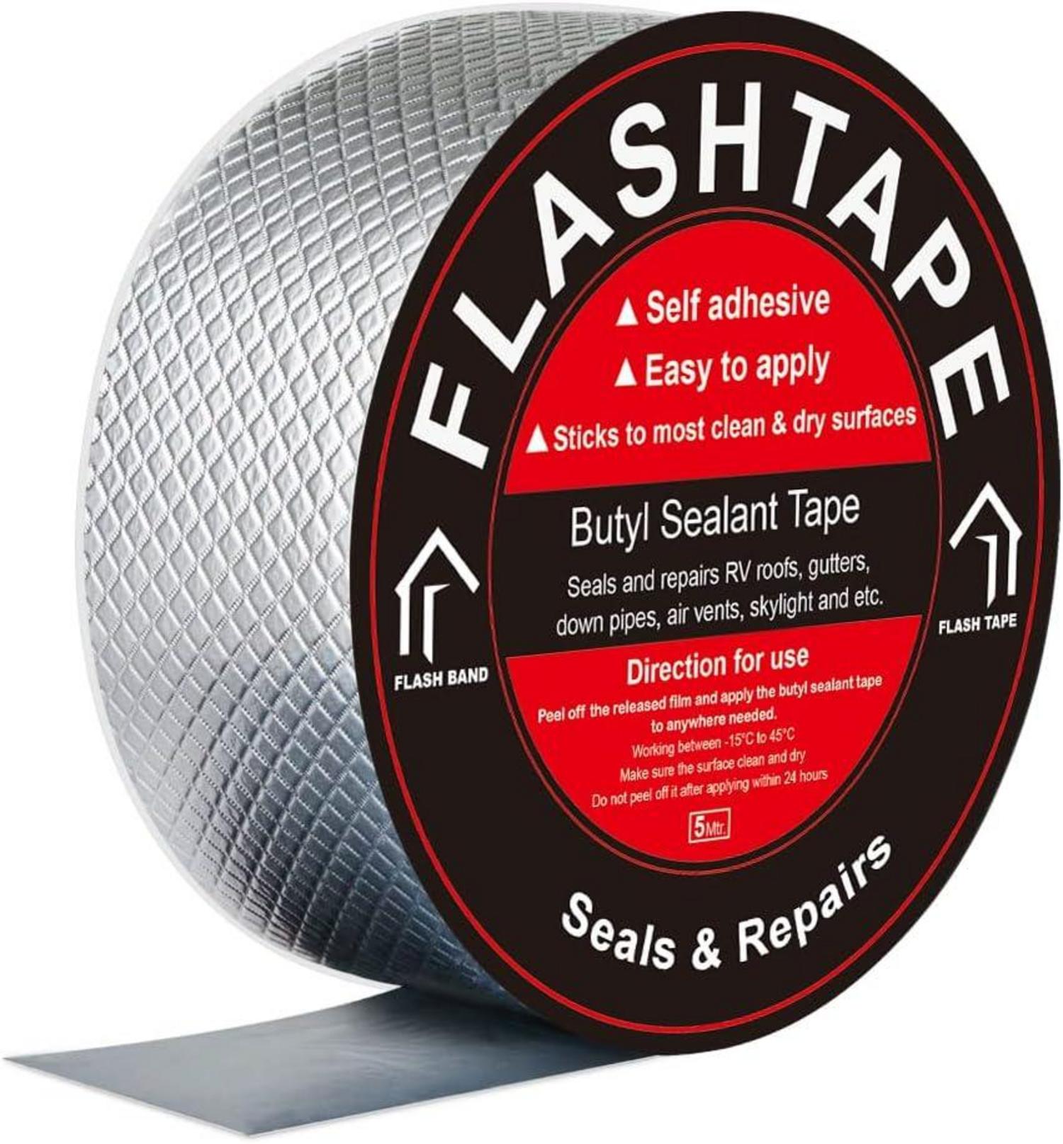 Wasserdichtes Butyl Klebeband 5cm x5m für Abdichten & Reparaturen