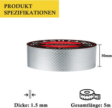 Wasserdichtes Butyl Klebeband 5cm x 5m für Reparaturen