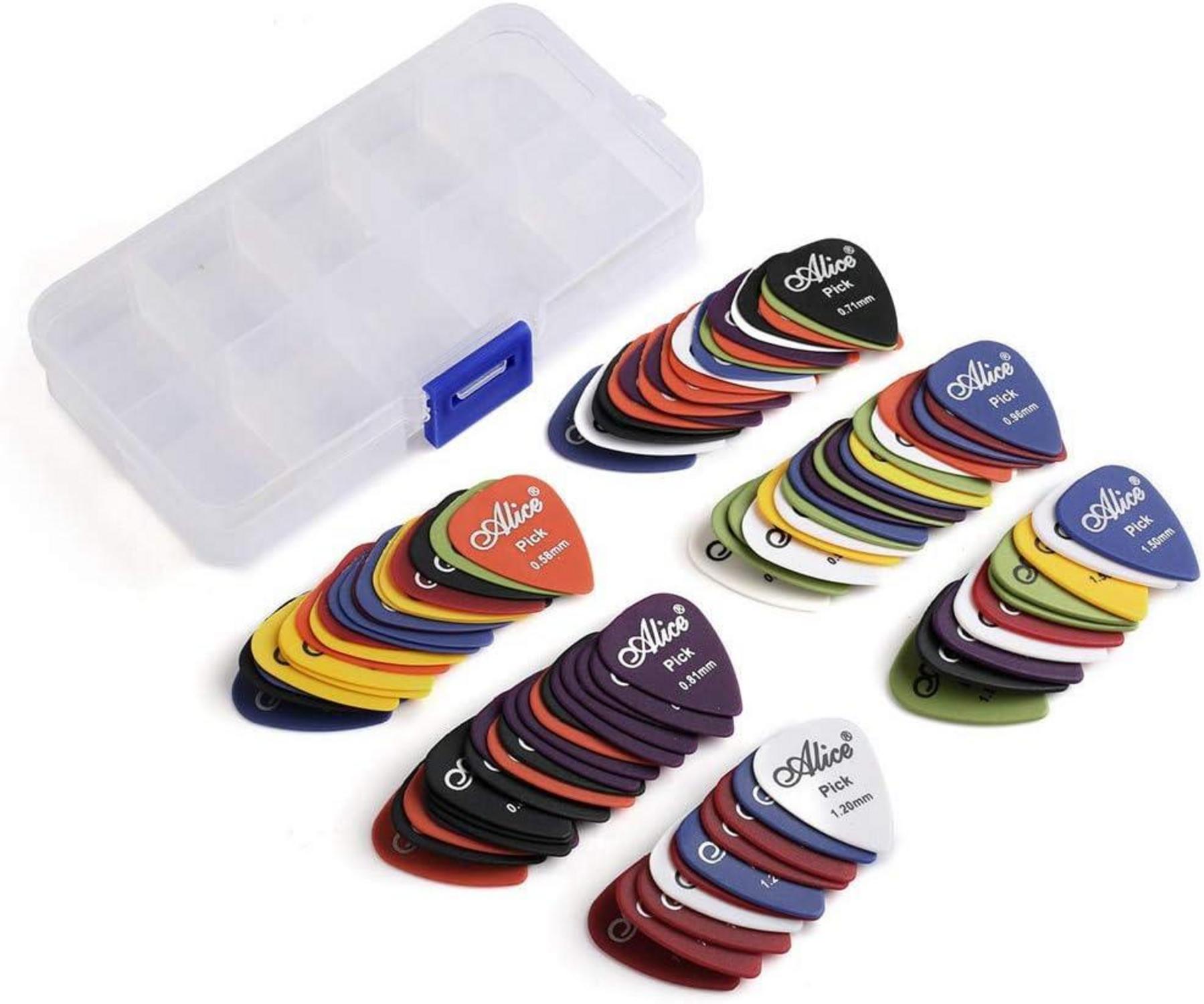 100 Stück Plektren Guitar Picks Mix