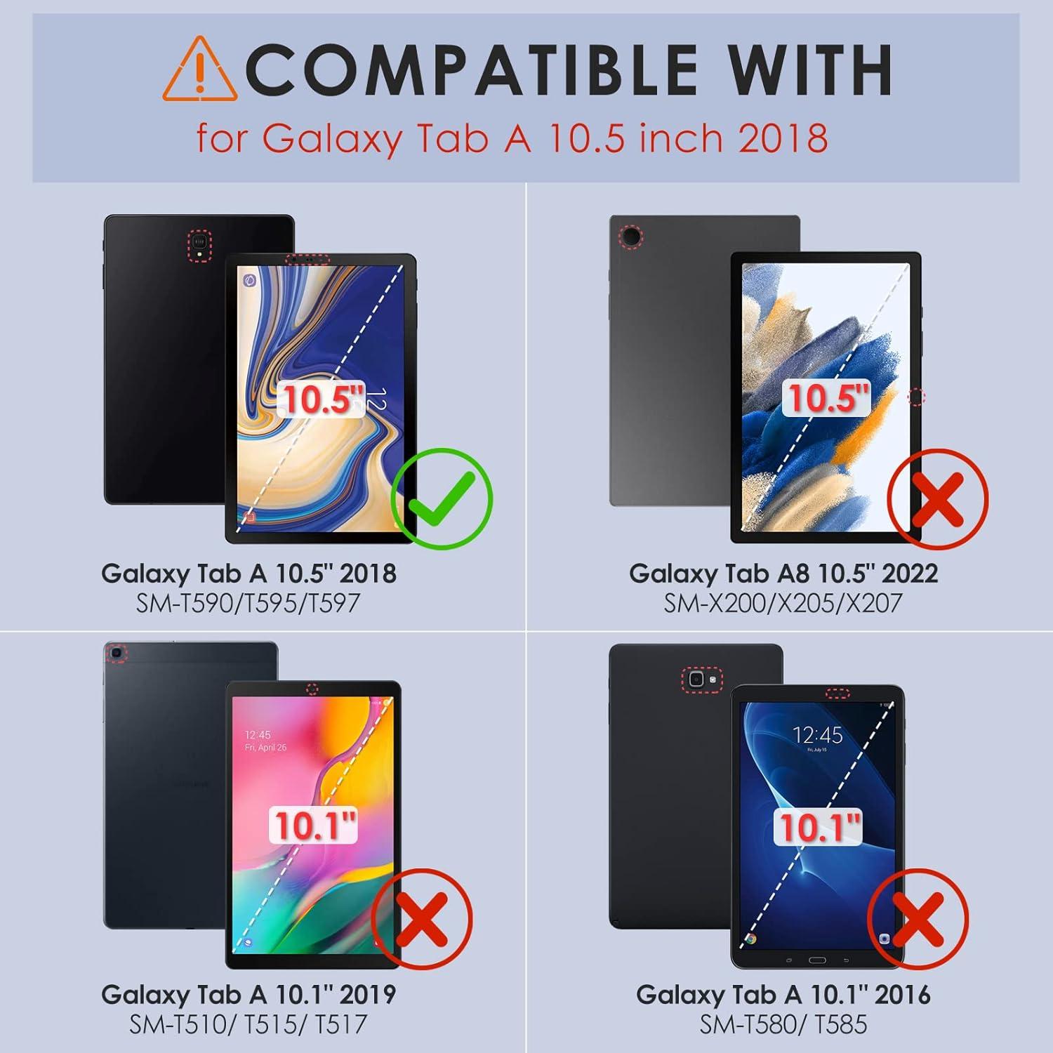 Hülle für Samsung Galaxy Tab A 10,5 Zoll 2018 - 360 Grad