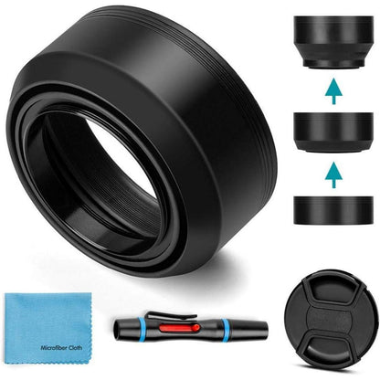 67mm Gummi Gegenlichtblende Universal für Canon Nikon Sony