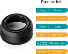 67mm Gummi Gegenlichtblende Universal für Canon Nikon Sony