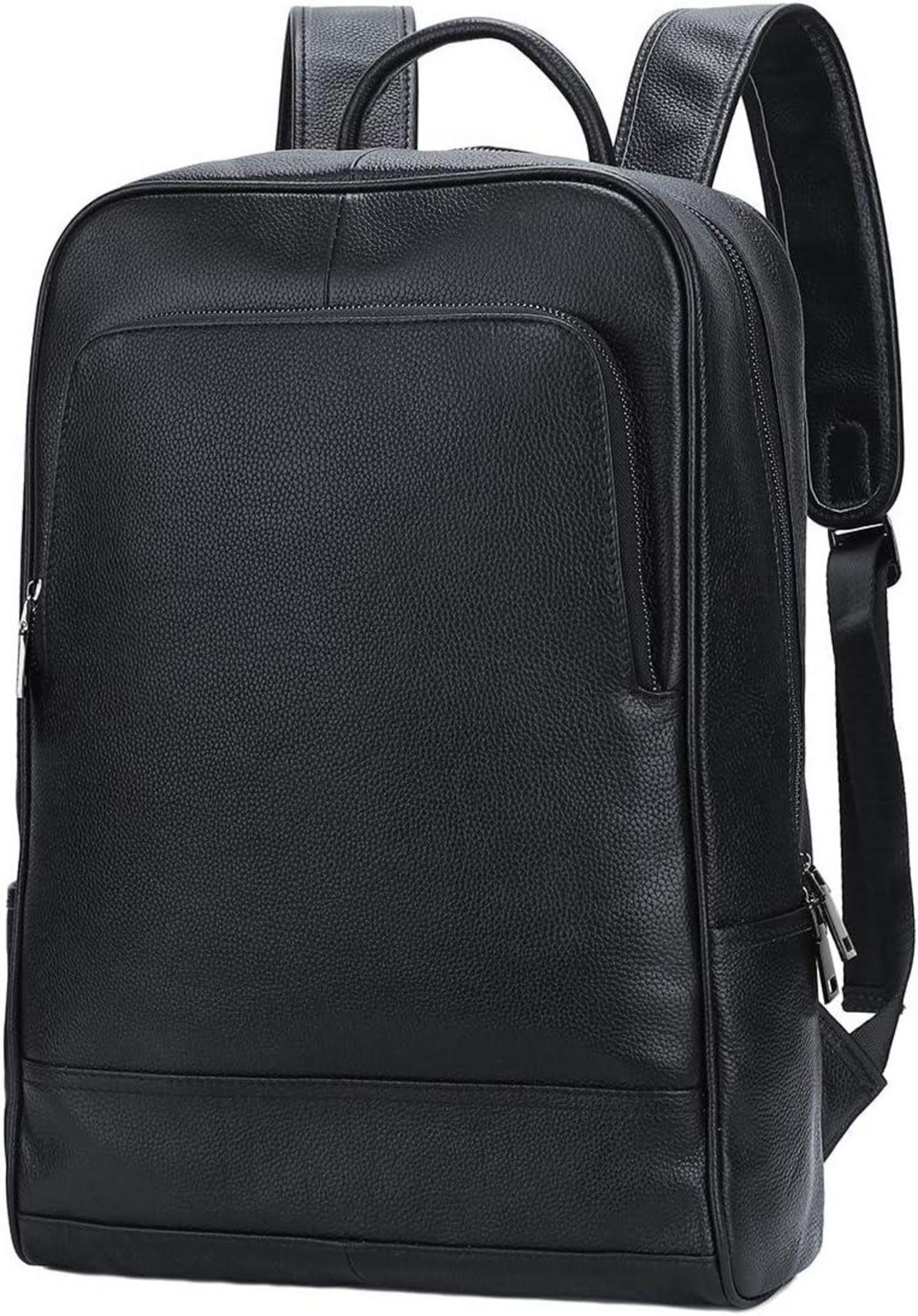 Leder Rucksack Kurierrucksack Laptoprucksack 14 Zoll Rindsleder