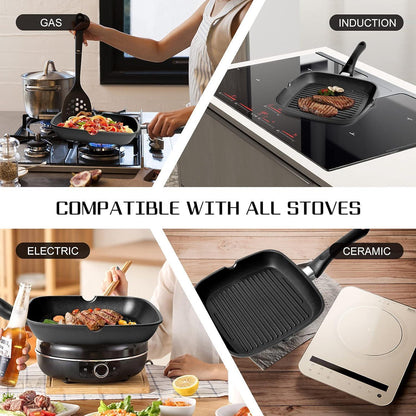 Premium Pfanne Grillpfanne 24cm Antihaft Induktionsgeeignet