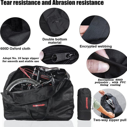 Fahrrad Transporttasche Wasserdicht 20 Zoll Klapprad Faltrad Schwarz