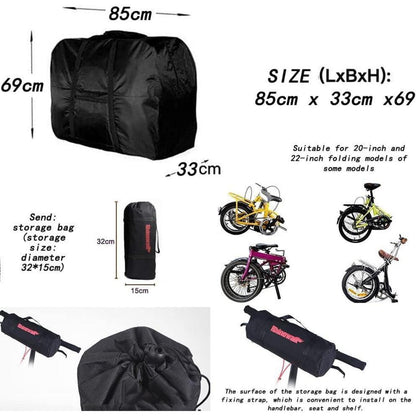 Fahrrad Transporttasche Wasserdicht 20 Zoll Klapprad Faltrad Schwarz