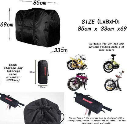 Fahrrad Transporttasche Wasserdicht 20 Zoll Faltrad Schwarz