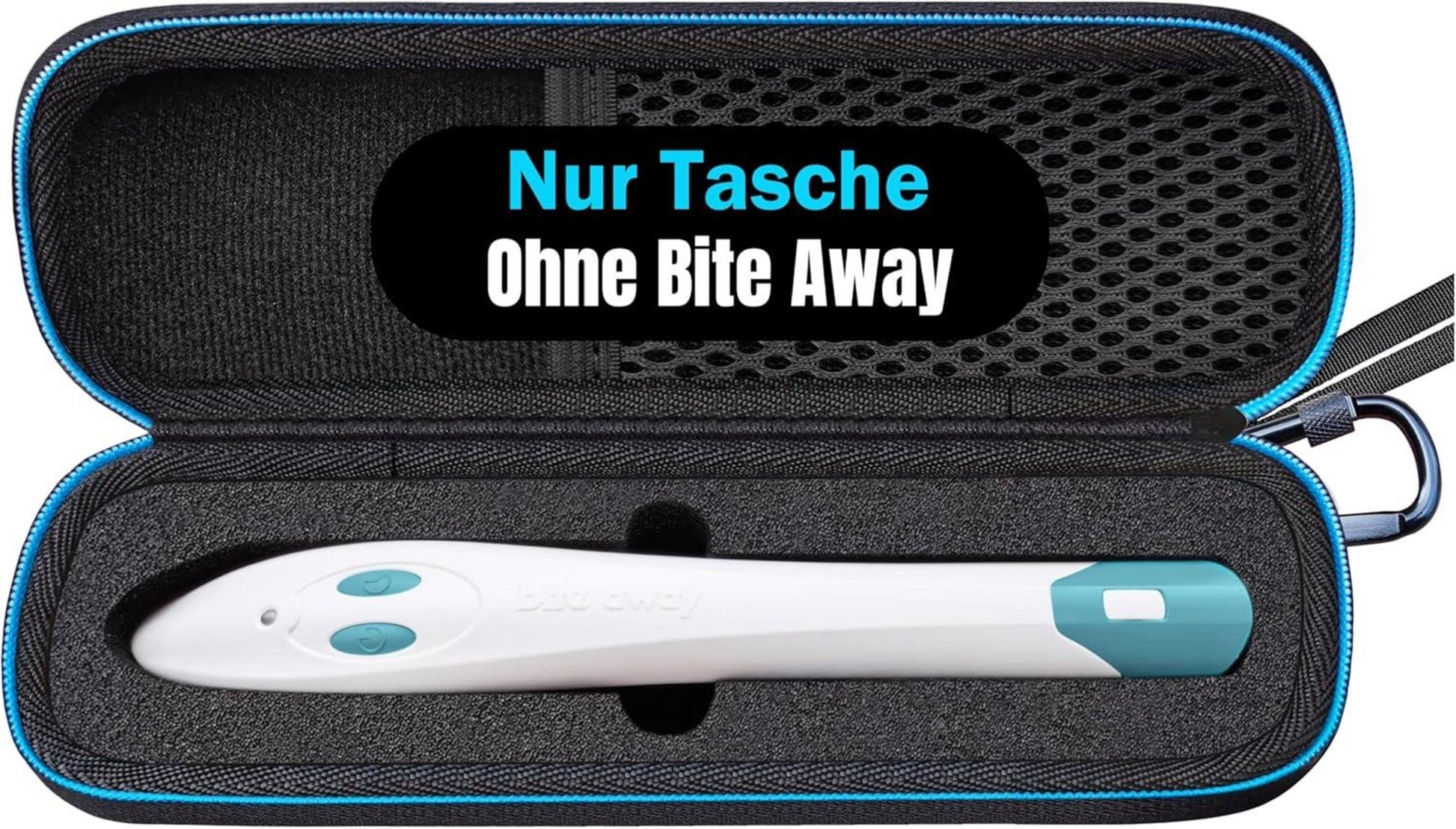 Tasche für Bite Away Neo-Stichheiler, Reisehülle Schwarz