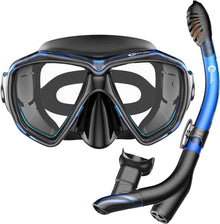 Schnorchelset mit Taucherbrille und Dry Schnorchel - Anti-Fog