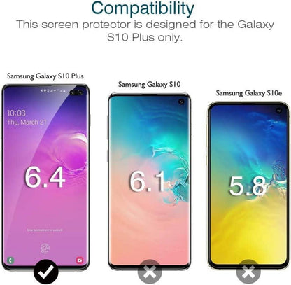 3er Pack LK Displayschutzfolie für Samsung S10 Plus