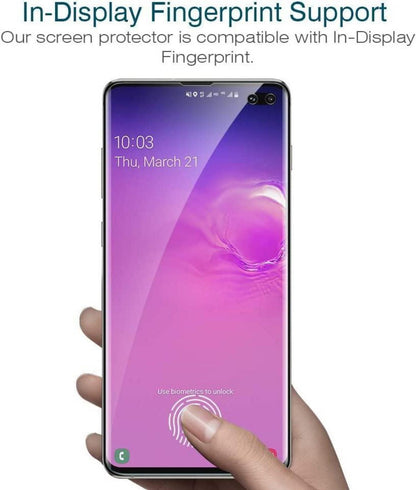 Displayschutzfolie Samsung Galaxy S10 Plus 3 Stück Blasenfrei HD Klar Weich TPU