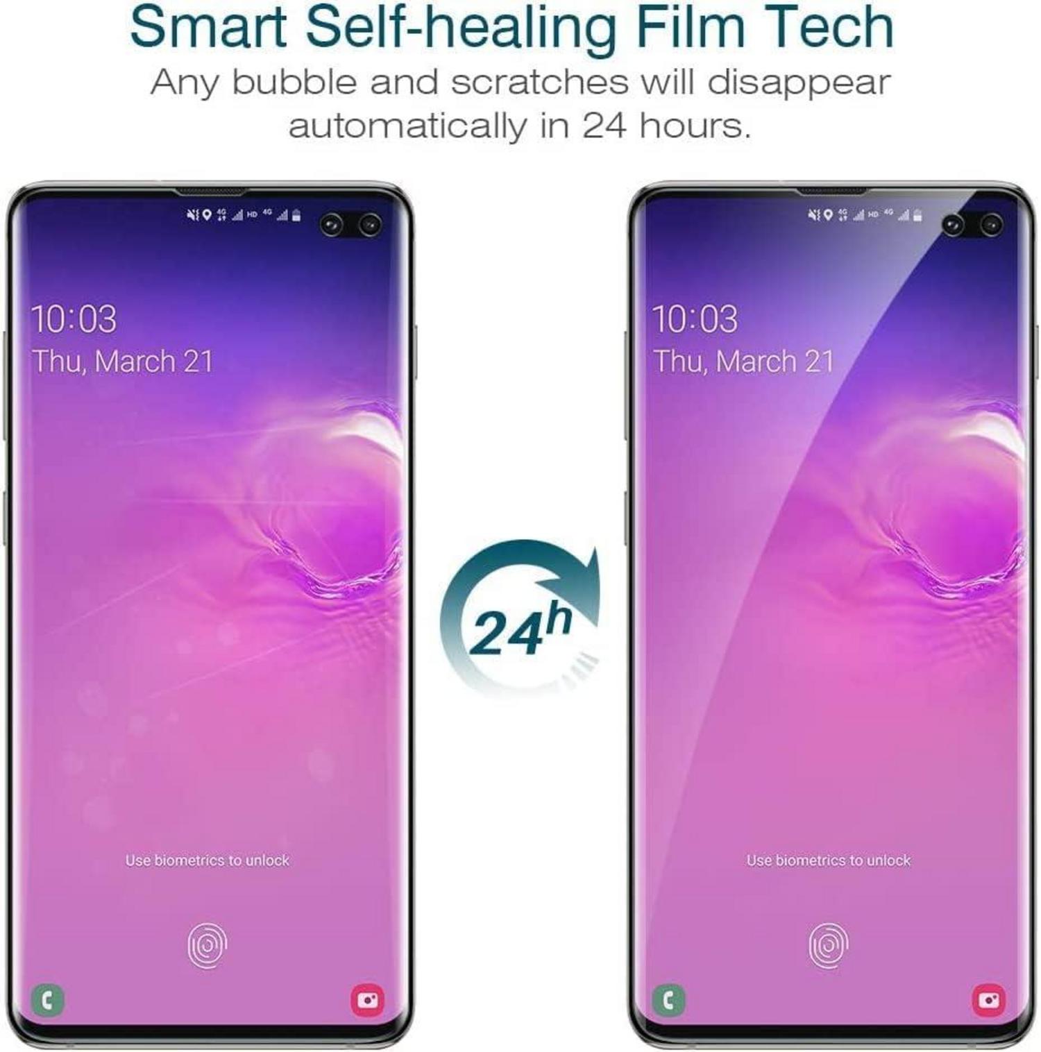 3er Pack Schutzfolie Samsung Galaxy S10 Plus Displayschutz Klar TPU HD