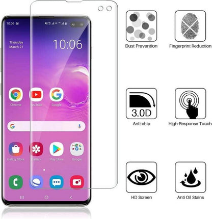 Displayschutzfolie Samsung Galaxy S10 Plus 3 Stück Blasenfrei HD Klar Weich TPU