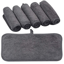 6er Set Mikrofaser Waschlappen Fusselfrei & Saugstark 15x30cm Grau
