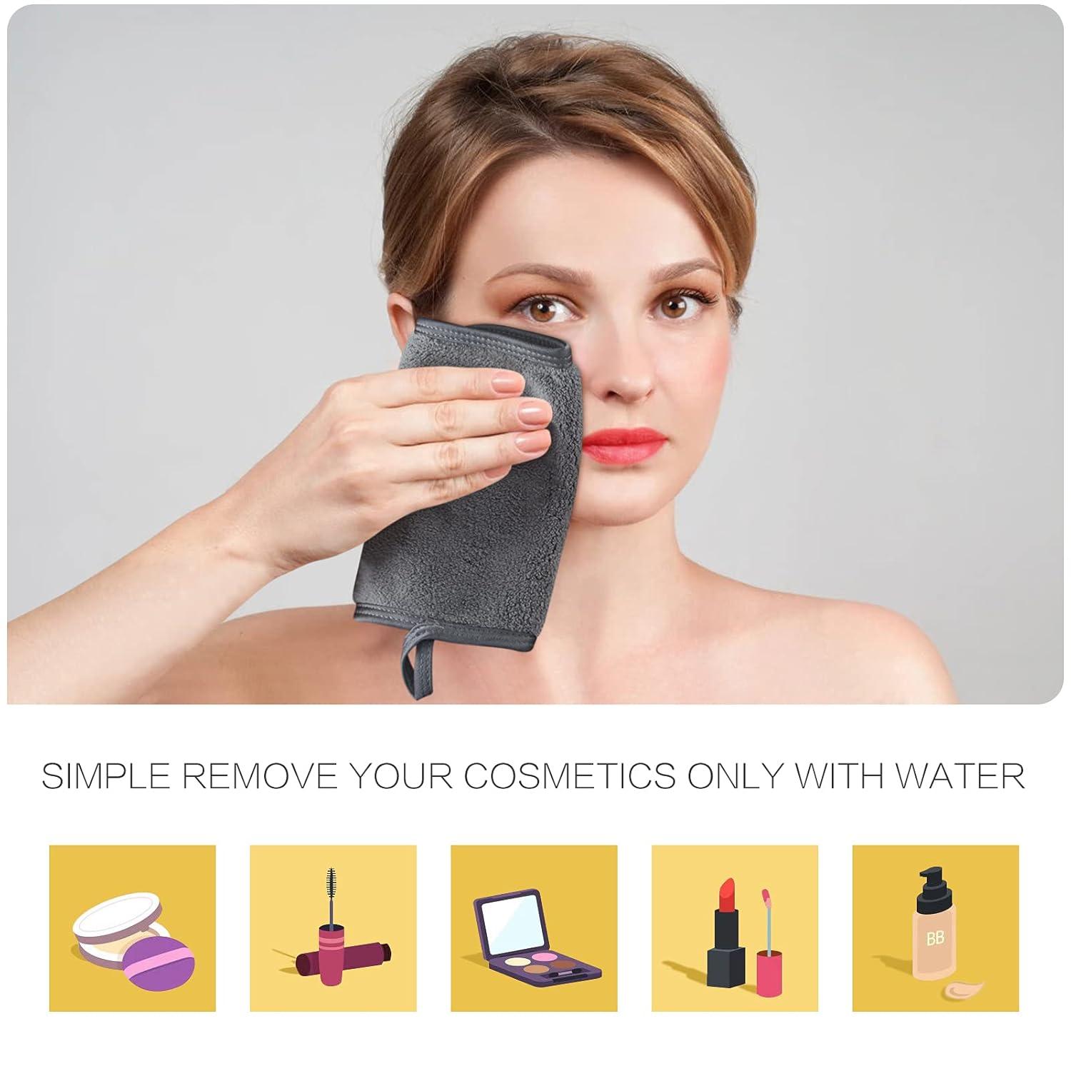 Make-up-Entferner Tücher 3er Set waschbar saugstark Gesichtsreinigung