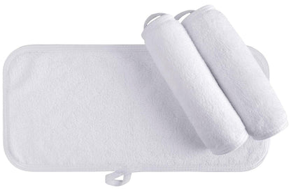 Waschlappen Frottee Make-Up Entferner Tuch 3er Pack 15x30cm White