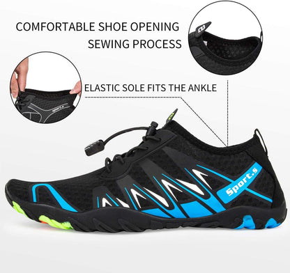 Strandschuhe Damen Herren Wasserschuhe Badeschuhe Atmungsaktiv Leicht