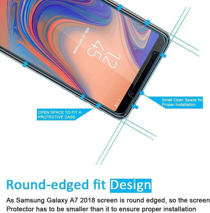 Panzer Schutzglas Samsung A7 2018 3er Pack 9H Ultra-klar