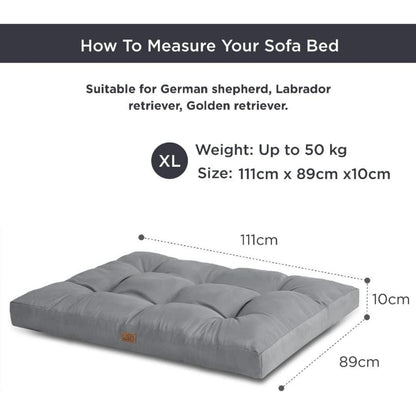 Hundekissen große Hunde waschbar 111x89cm Hundematratze XXL