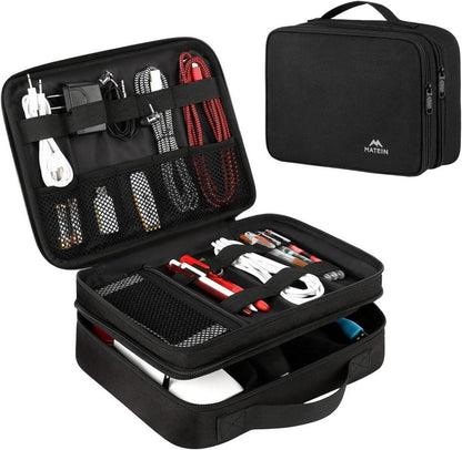 Kabeltasche Organizer 3 Schicht Kabelaufbewahrung Tech Pouch