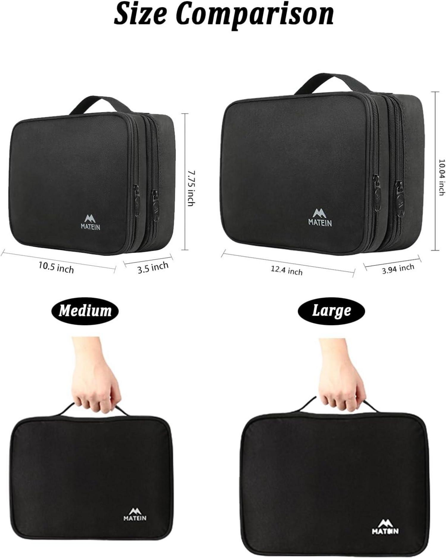 Kabeltasche Organizer für Reise Elektronik Zubehör Schwarz