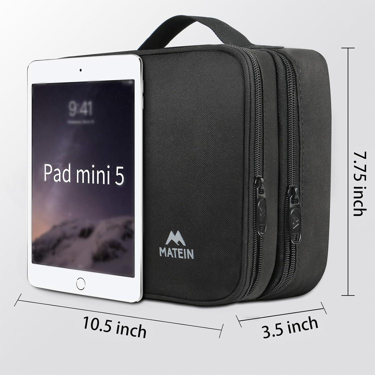 Kabel Organizer Tasche 3 Schicht Kabelorganizer für Handy, Schwarz