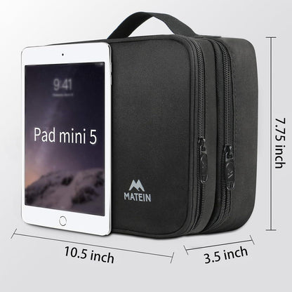 Kabel Organizer Tasche 3 Schicht Kabelorganizer für Handy, Schwarz