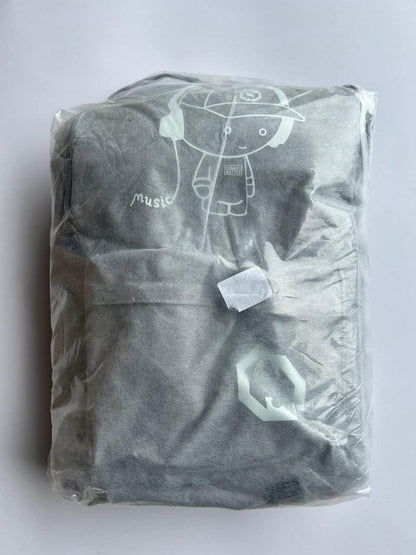 KONO Kinderrucksack Schulrucksack mit Rädern und Leuchtstreifen Grau