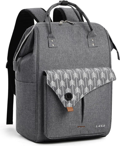 Wasserdichter Laptop Rucksack mit Diebstahlschutz 15.6 Zoll Grau