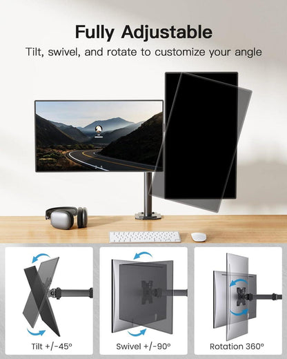 Monitor Halterung für 13-30 Zoll Bildschirme Neigen Schwenken 10 kg