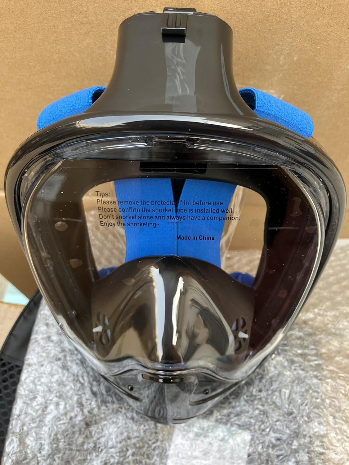 G2RISE® Schnorchelmaske Tauchmaske CO2-sicher 180° Vollmaske für Kinder Erwachsene