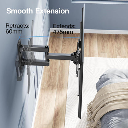 TV Wandhalterung Schwenkbar Neigbar 26-60 Zoll Flach Curved