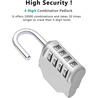 Zahlenschloss mit 4-stelliger Kombination für Fitnessstudio