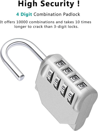 Zahlenschloss mit 4-stelliger Kombination für Fitnessstudio