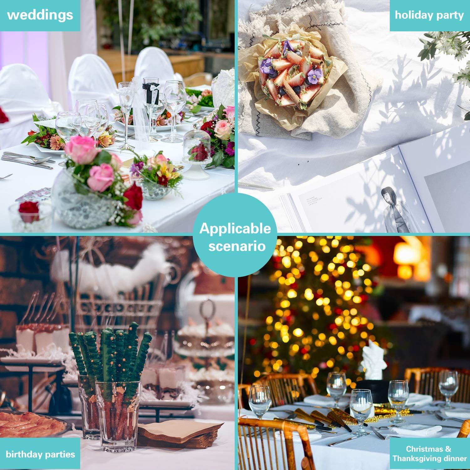 Einweg Tischdecke Kunststoff 137x274 cm Premium Schwarz 6er Pack