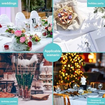 Einweg Tischdecke Kunststoff 137x274 cm Premium Schwarz 6er Pack