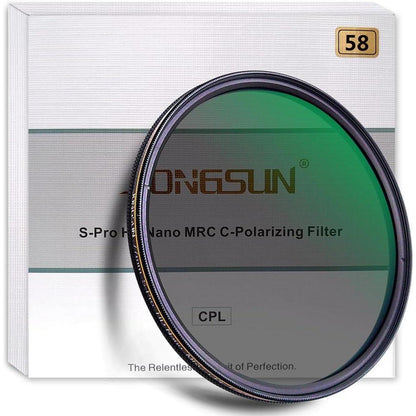 58mm Zirkularer Polfilter, HD Nano MRC16, Optisches Glas