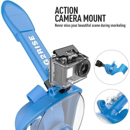 Schnorchelmaske Vollmaske 180° Panoramaansicht CO2-sicher