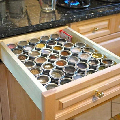 6tlg Gewürzdosen Set Edelstahl Glas Magnetisch Aromadeckel
