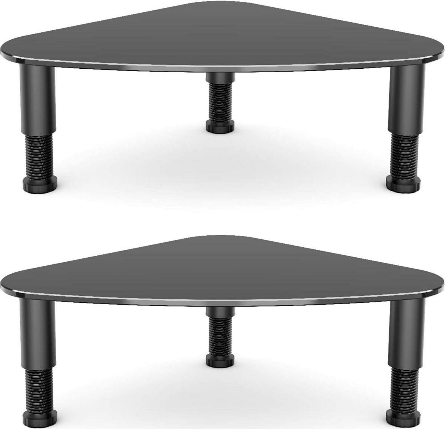 Monitor Ständer Universal Höhenverstellbar Glas Aufsatz Tischständer